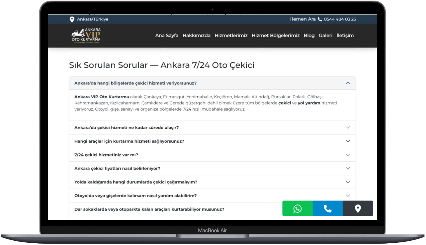 ANKARA VİP OTO KURTARMA