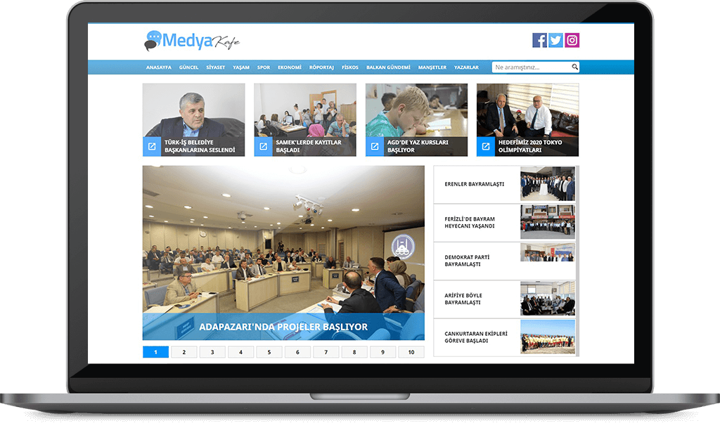 MEDYA KAFE web sitesi tasarımı