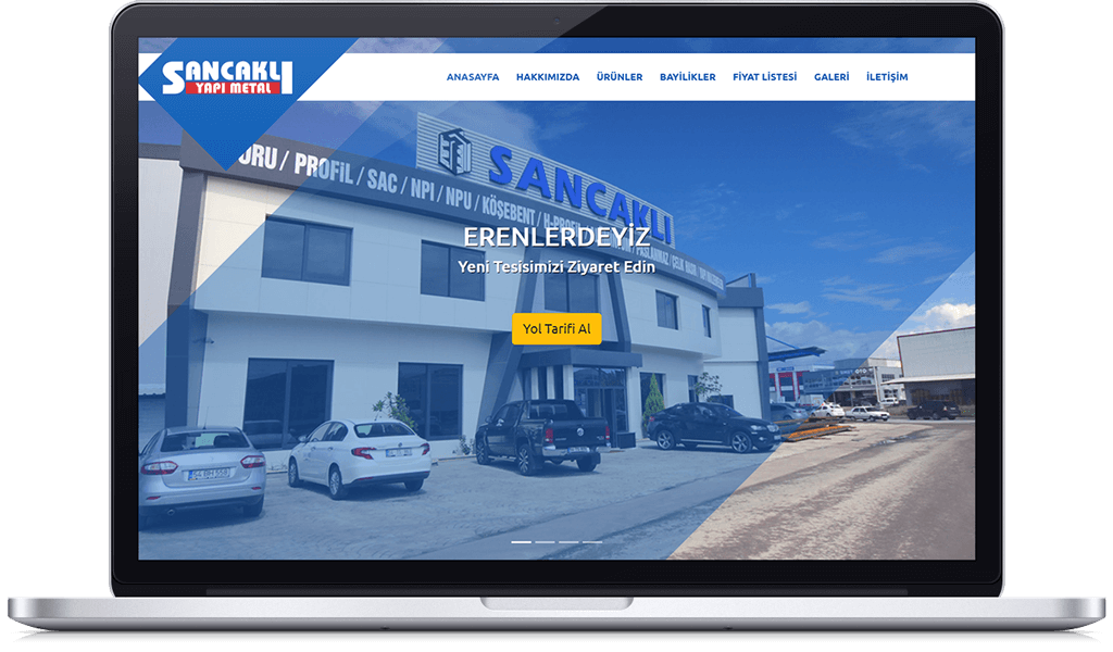SANCAKLI METAL web sitesi tasarımı