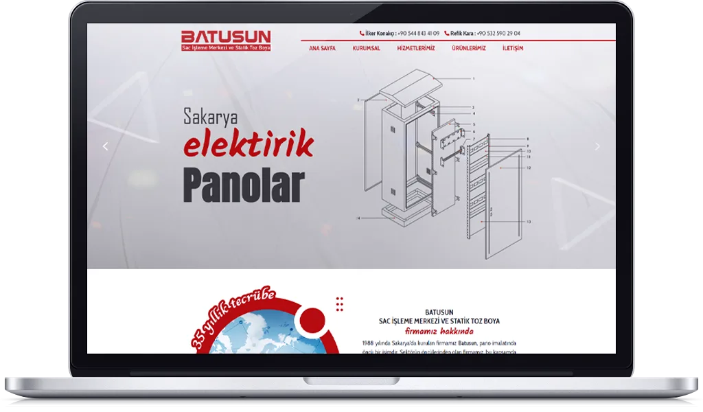 SAKARYA PANO İMALATI web sitesi tasarımı