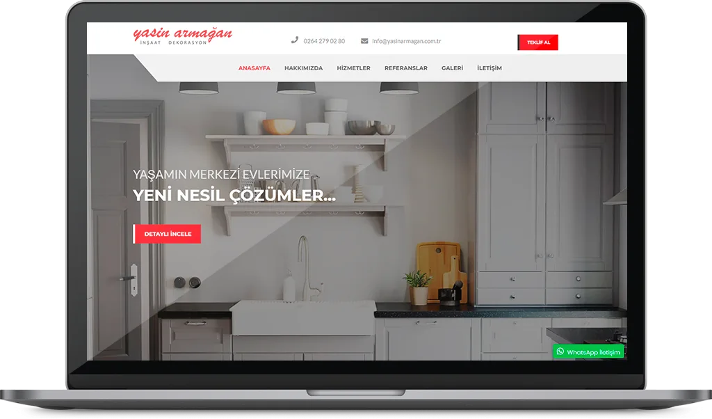 YASİN ARMAĞAN web sitesi tasarımı