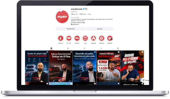 ENYAKİN.COM Sosyal Medya Yönetimi