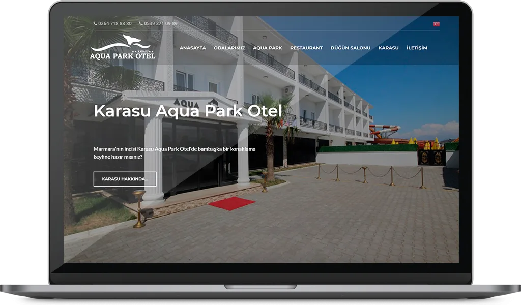 KARASU AQUA PARK OTEL web sitesi tasarımı