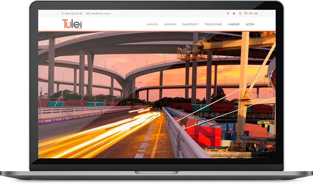 TULEİ web sitesi tasarımı