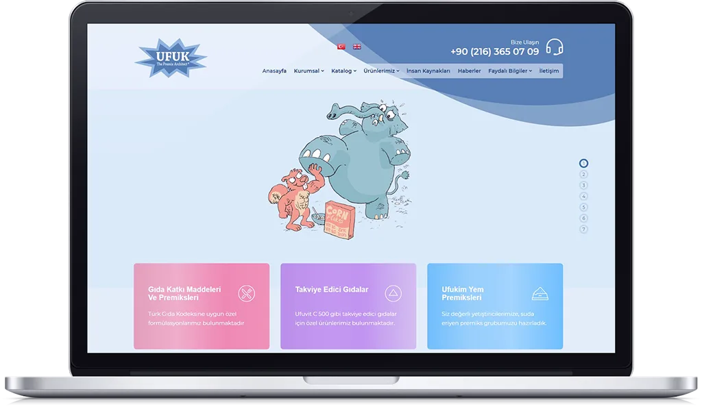 UFUK KİMYA web sitesi tasarımı