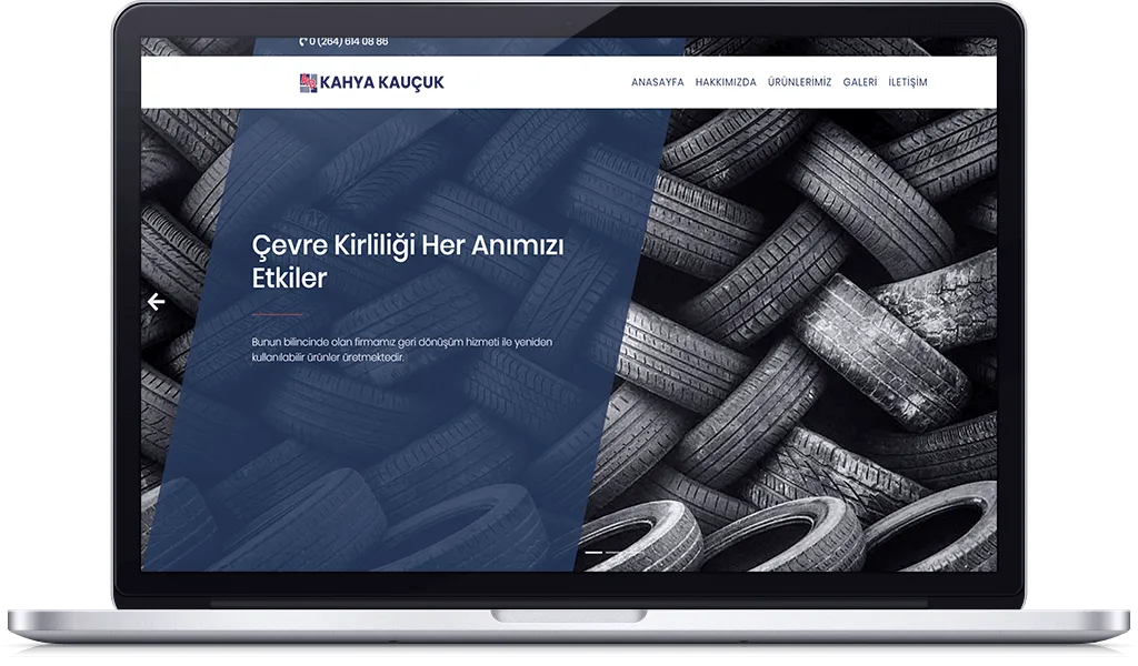 KAHYA KAUÇUK web sitesi tasarımı