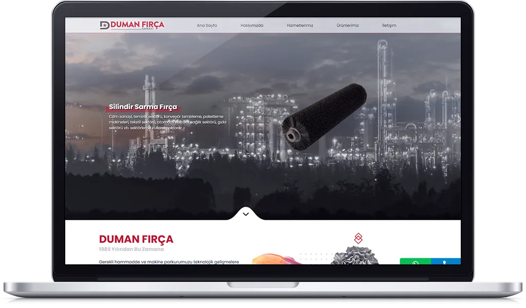 DUMAN FIRÇA web sitesi tasarımı