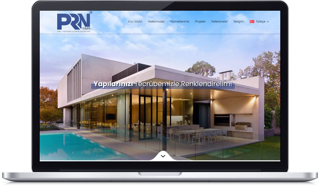 PRN YAPI web sitesi tasarımı